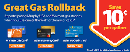 Walmart Great Gas Rollback
