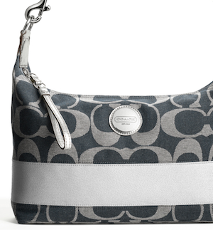 Coach Signature Stripe Hobo