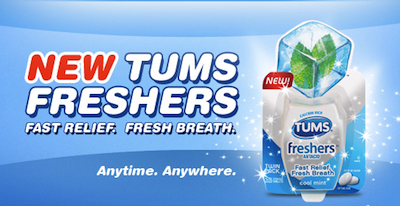 Tums Freshers FREE Sample Tums Freshers FREE Sample