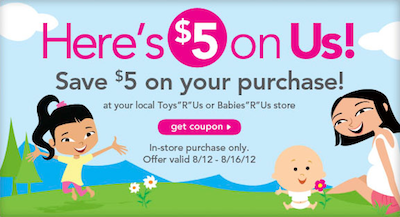 Toys R Us Babies R Us 5 Coupon