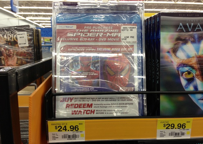 The Amazing Spider Man Pre Order Package at Walmart