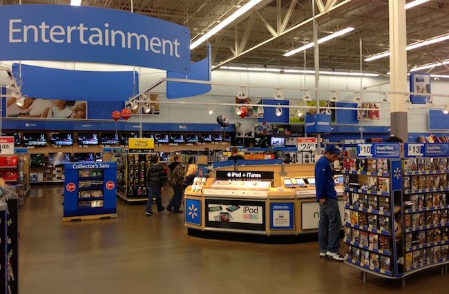 Walmart Entertainment Section