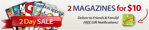Discount Mags 2 for 10 Sale