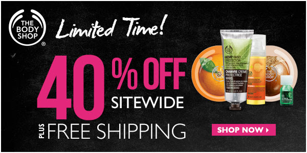The Body Shop 40 Sitewide