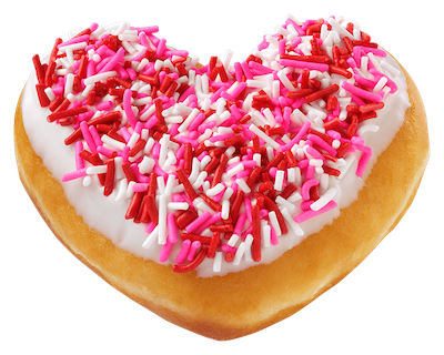 Krispy Kreme Heart Shaped Donuts