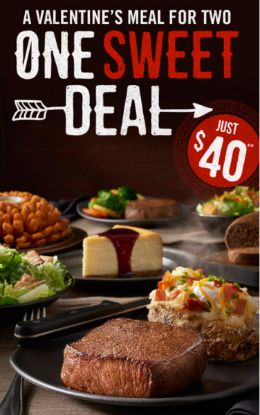 Outback Steakhouse Valentine's Day Deal
