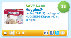 3 Huggies Coupon