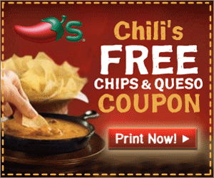 Chilis FREE Chips Queso