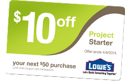 Lowes 10 off 50