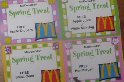 McDonalds Spring Treat Booklet