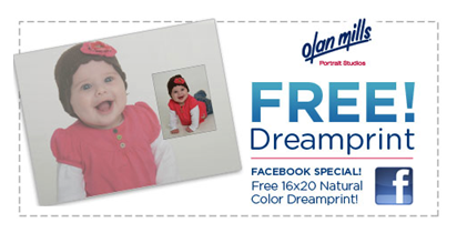 Olan Mills FREE Dreamprint