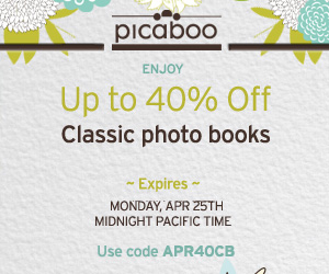 Picaboo 40 off Photo Books