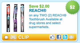 Reach Toothbrushes Coupon