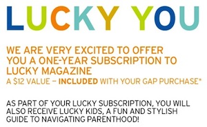 Gap Lucky Magazine Refund