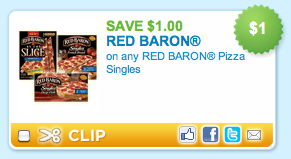 Red Baron Pizza Singles Coupon