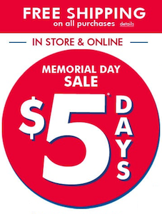 The Childrens Place 5 Memorial Day Sale