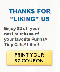 Tidy Cats Cat Litter Coupon
