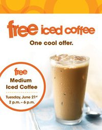 Au Bon Pain FREE Iced Coffee
