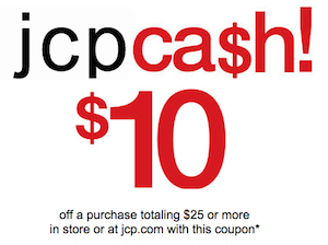 JCPenney 10 off 25 Coupon