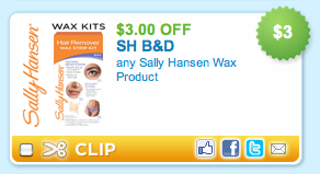 Sally Hansen Wax Product Coupon