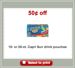 Capri Sun Target Coupon