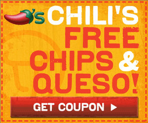Chilis FREE Chips Queso Coupon