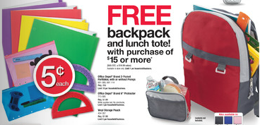 Office Depot FREE Backpack Lunch Tote