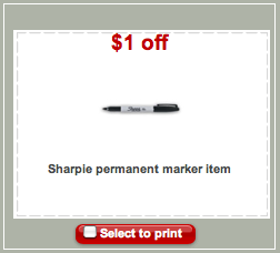 Target Sharpie Coupon