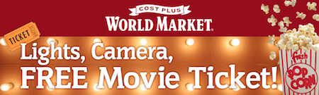 World Market FREE Movie Ticket