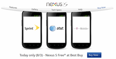 Best Buy FREE Nexus S