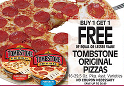 Coborns BOGO Tombstone Pizzas