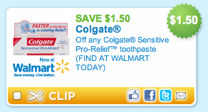 Colgate Sensitive Printable Coupon