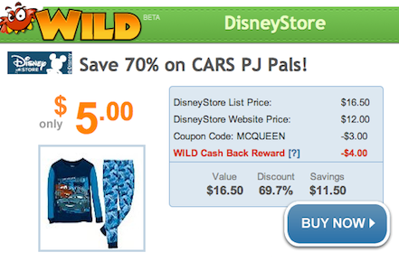 Disney Store Cars PJ Pals