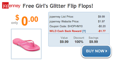 JCPenney FREE Flip Flops