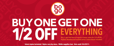 Payless BOGO