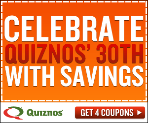 Quiznos Celebration Savings