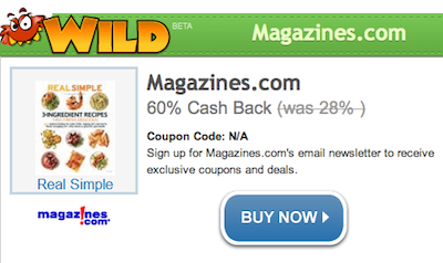 ShopAtHome Magazines com WILD Deal