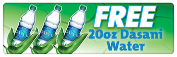 Speedy Rewards FREE Dasani Water