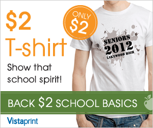 Vistaprint Back to School T Shirt