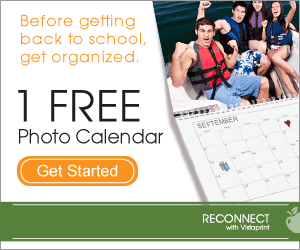 Vistaprint FREE Photo Calendar