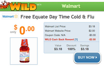 Walmart FREE Equate Cough Syrup