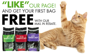 Worlds Best Cat Litter FREE Mail In Rebate