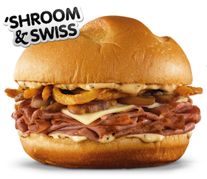 Arbys Shroom Swiss Sandwich
