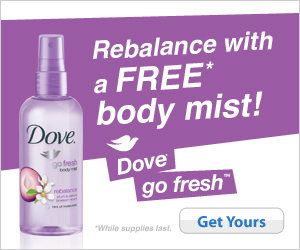 Dove Body Mist Sample