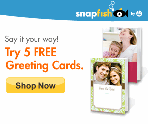 Snapfish 5 FREE Greeting Cards