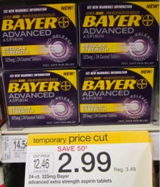 Target FREE Bayer Advanced Aspirin
