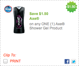 Axe Shower Gel Coupon