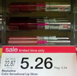 Maybelline Lipstick Target Deal