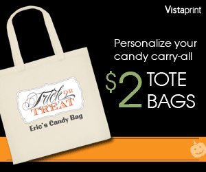 Vistaprint 2 Halloween Tote Bags