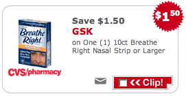 Breathe Right CVS Coupon